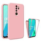 For Oppo A9 2020 Imitation Liquid Silicone 360 Full Body Phone Case(Pink) - 1