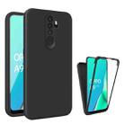 For Oppo A9 2020 Imitation Liquid Silicone 360 Full Body Phone Case(Black) - 1