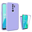 For Oppo A9 2020 Imitation Liquid Silicone 360 Full Body Phone Case(Purple) - 1