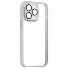 For iPhone 12 Shockproof Metal + Acrylic + TPU Phone Case(White) - 1