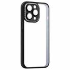 For iPhone 12 Shockproof Metal + Acrylic + TPU Phone Case(Black) - 1