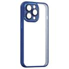 For iPhone 12 Pro Max Shockproof Metal + Acrylic + TPU Phone Case(Blue) - 1