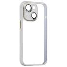 For iPhone 13 Shockproof Metal + Acrylic + TPU Phone Case(White) - 1