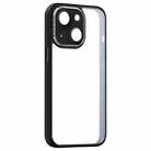 For iPhone 13 Shockproof Metal + Acrylic + TPU Phone Case(Black) - 1