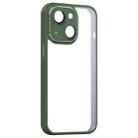For iPhone 13 Shockproof Metal + Acrylic + TPU Phone Case(Green) - 1