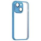 For iPhone 13 Shockproof Metal + Acrylic + TPU Phone Case(Light Blue) - 1