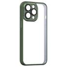 For iPhone 13 Pro Shockproof Metal + Acrylic + TPU Phone Case (Green) - 1