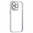 For iPhone 13 Pro Max Shockproof Metal + Acrylic + TPU Phone Case (White) - 1