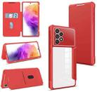 For Samsung Galaxy A73 5G Magnetic Flip Leather Phone Case(Red) - 1