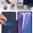 For Samsung Galaxy Note20 Magnetic Flip Leather Phone Case(Purple) - 3