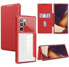 For Samsung Galaxy Note20 Ultra Magnetic Flip Leather Phone Case(Red) - 1