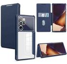 For Samsung Galaxy Note20 Ultra Magnetic Flip Leather Phone Case(Blue) - 1