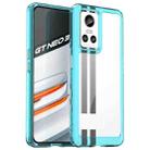 For Realme GT Neo3 Colorful Series Acrylic + TPU Phone Case(Transparent Blue) - 1