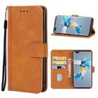 For Huawei Mate 40 Pro Leather Phone Case(Brown) - 1