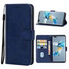 For Huawei Mate 40 Pro Leather Phone Case(Blue) - 1