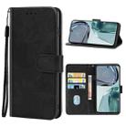 For Motorola Moto G62 5G Leather Phone Case(Black) - 1