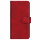 For OPPO Reno8 Lite Leather Phone Case(Red) - 2
