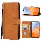 For vivo iQOO Z5x Leather Phone Case(Brown) - 1