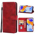 For Xiaomi Redmi Note 11 Pro 5G Leather Phone Case(Red) - 1