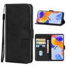 For Xiaomi Redmi Note 11 Pro 5G Leather Phone Case(Black) - 1