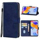 For Xiaomi Redmi Note 11 Pro 5G Leather Phone Case(Blue) - 1