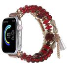 Chain Tassel Watch Band For Apple Watch Series 8&7 41mm / SE 2&6&SE&5&4 40mm / 3&2&1 38mm(Red) - 1
