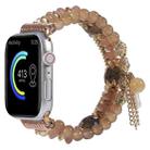 Chain Tassel Watch Band For Apple Watch Series 8&7 41mm / SE 2&6&SE&5&4 40mm / 3&2&1 38mm(Light Coffee) - 1