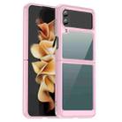 For Samsung Galaxy Z Flip4 5G Colorful Series Acrylic + TPU Phone Case(Pink) - 1