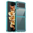 For Samsung Galaxy Z Flip4 5G Colorful Series Acrylic + TPU Phone Case(Transparent Blue) - 1