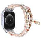 Eye Bead Chain Watch Band For Apple Watch Series 8&7 41mm / SE 2&6&SE&5&4 40mm / 3&2&1 38mm(Pink) - 1