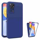 For Xiaomi Redmi Note 11 Pro Global Imitation Liquid Silicone 360 Full Body Phone Case(Blue) - 1