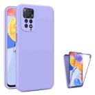 For Xiaomi Redmi Note 11 Pro Global Imitation Liquid Silicone 360 Full Body Phone Case(Purple) - 1