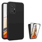 For Xiaomi 11T Pro Imitation Liquid Silicone 360 Full Body Phone Case(Black) - 1