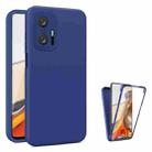 For Xiaomi 11T Pro Imitation Liquid Silicone 360 Full Body Phone Case(Blue) - 1