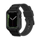 Integrated TPU Watch Band For Apple Watch Series 8&7 41mm / SE 2&6&SE&5&4 40mm / 3&2&1 38mm(Black) - 1