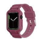 Integrated TPU Watch Band For Apple Watch Series 8&7 41mm / SE 2&6&SE&5&4 40mm / 3&2&1 38mm(Plum) - 1