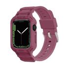 Integrated TPU Watch Band For Apple Watch Series 8&7 45mm / SE 2&6&SE&5&4 44mm / 3&2&1 42mm(Plum) - 1
