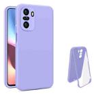 For Xiaomi Redmi K40 Imitation Liquid Silicone 360 Full Body Phone Case(Purple) - 1