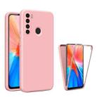 For Xiaomi Redmi Note 8 Imitation Liquid Silicone 360 Full Body Phone Case(Pink) - 1