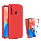 For Xiaomi Redmi Note 8 Imitation Liquid Silicone 360 Full Body Phone Case(Red) - 1