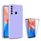 For Xiaomi Redmi Note 8 Imitation Liquid Silicone 360 Full Body Phone Case(Purple) - 1