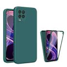 For OPPO Realme 8/8 Pro Imitation Liquid Silicone 360 Full Body Phone Case(Deep Green) - 1