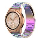 For Galaxy Watch 46mm Three Pearl Steel Watch Band(Colorful) - 1