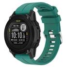 For Garmin Descent G1 / Forerunner 745/945/935 / Approach S62 Solid Color Silicone Watch Band(Pine Green) - 1