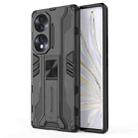 For Honor 70 5G Supersonic PC + TPU Shock-proof Protective Phone Case(Black) - 1