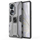 For Honor 70 5G Supersonic PC + TPU Shock-proof Protective Phone Case(Grey) - 1