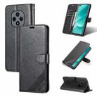 For Huawei Nova 9Z 5G AZNS Sheepskin Texture Flip Leather Phone Case(Black) - 1