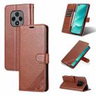 For Huawei Nova 9Z 5G AZNS Sheepskin Texture Flip Leather Phone Case(Brown) - 1