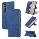 For Honor 70 AZNS Skin Feel Calf Texture Flip Leather Phone Case(Blue) - 1