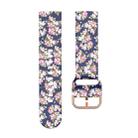 For Galaxy Watch 46mm Silicone Watch Band(Color Flower) - 1